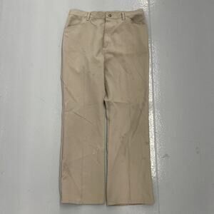 Vintage 70s Wrangler Tan Western Bootcut Trousers 33x29
